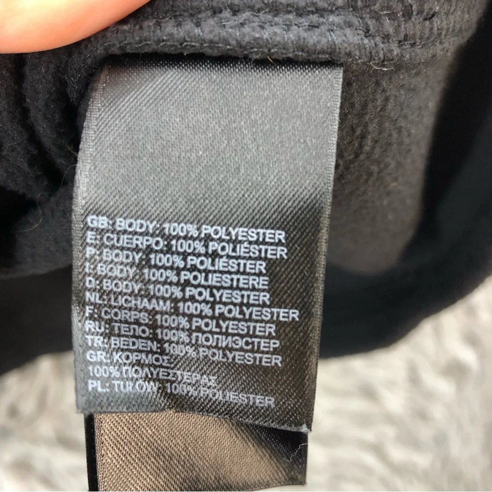 North Face Pullover Womens Small Black Breast Cancer Quarter Zip Fleece